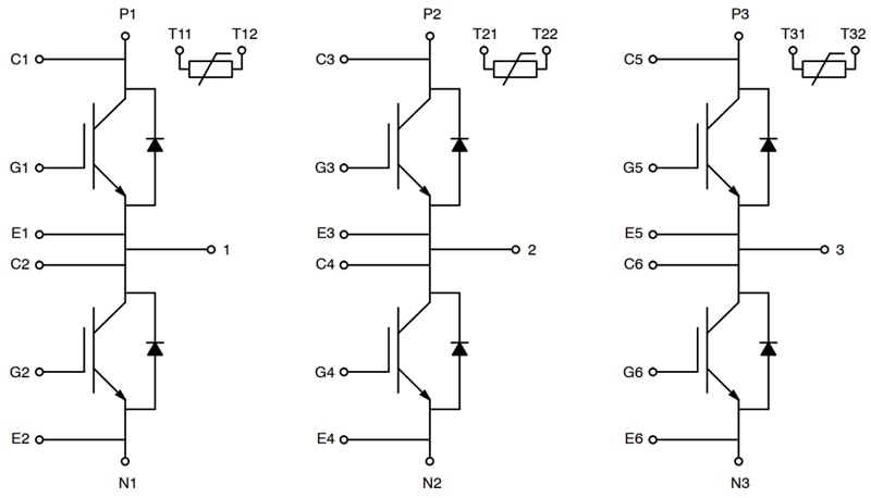 onsemi NVH950S75L4SPx IGBTパワーモジュール